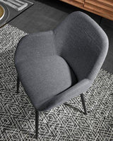 Fauteuil De Max - Set van 2 Stuks - Stof - Zwart