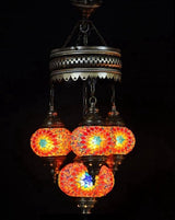 Kroonluchter De Max - Turkse - Mozaiek - Multicolour - 4 Bollen
