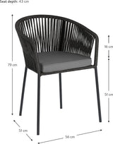 Tuinstoel De Max - Antraciet