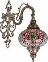 Wandlamp De Max - Turkse - Mozaïek - Bruin - 15cm