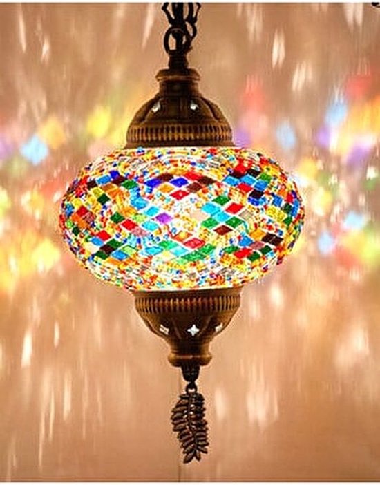 Hanglamp De Max - Turkse - Mozaïek - Multicolor - 13.cm