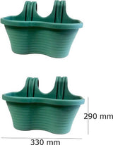 Plantenbak De Max - Set van 2 Stuks - Groen