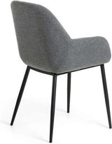 Fauteuil konna - Set van 2 Stuks - Stof - Zwart