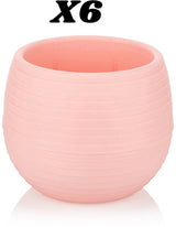 Bloempot Serinova - Set van 6 Stuks - Rood - 13cm