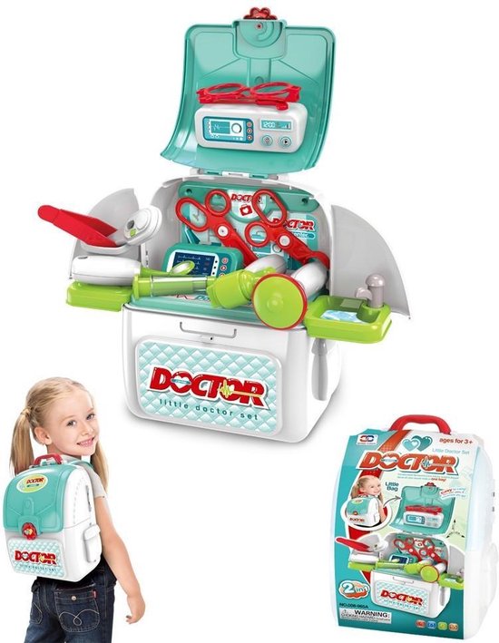 Speelgoeddoktersset De Max - Verpleegster Backpack