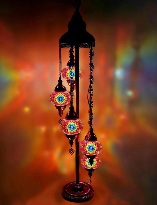 Staande Lamp Halay - Turkse - Mozaïek - Multicolour