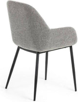 Fauteuil De Max - Set van 2 Stuks - Metaal - Zwart