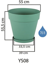 Bloempot De Max - Taupe - 76L