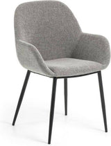 Fauteuil De Max - Set van 2 Stuks - Metaal - Zwart