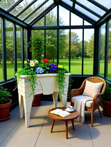 Plantenbak Serinova - Wit - 60L
