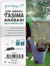 Tuinkar De Max - Antraciet - 50l