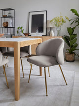 Eetkamerstoel De Max - Set van 2 Stuks - Velours
