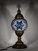 Tafellamp Merkloos - Turkse - Glas - Turquoise - 13cm