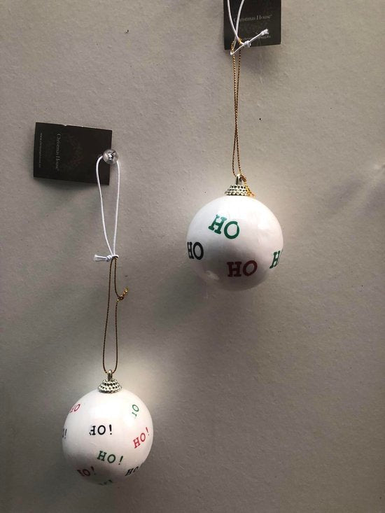 Kerstbal De Max - Wit - 6cm
