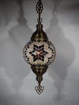 Hanglamp Merkloos - Turkse - Mozaïek - Wit - 19cm