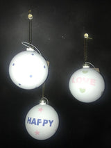 Kerstbal De Max - Wit