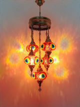 Hanglamp Merkloos - Turkse - Glas - 5 Bollen