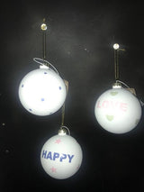 Kerstbal De Max - Wit