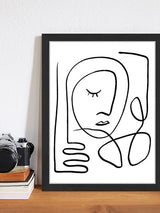Prent LIV Corday - Wit - 43x33cm