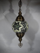 Hanglamp Merkloos - Turkse - Mozaïek - Wit - 19cm