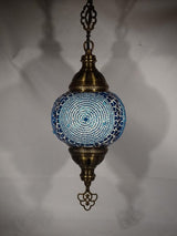 Hanglamp Merkloos - Turkse - Mozaïek - Wit - 19cm