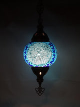 Hanglamp Merkloos - Turkse - Mozaïek - Wit - 19cm
