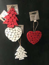 Kersthanger Christmas House - Wit - 10cm