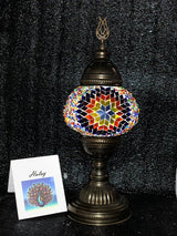 Tafellamp Halay - Turkse - Mozaïek - Goud