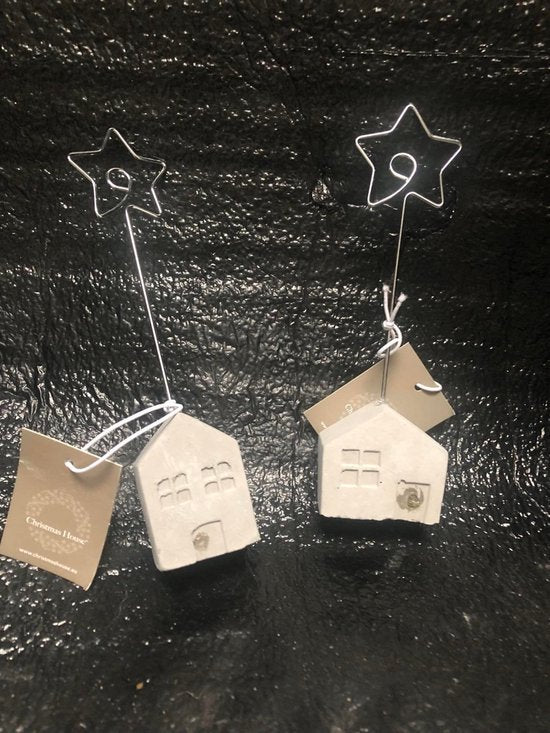 Fotohouder Christmas House - Grijs