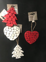 Kersthanger Christmas House - Wit - 10cm