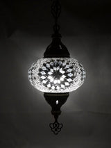 Hanglamp Merkloos - Turkse - Mozaïek - Wit - 19cm