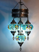Hanglamp Merkloos - Turkse - Mozaiek - Roze - 4 Bollen