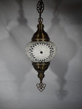 Hanglamp Merkloos - Turkse - Mozaïek - Wit - 19cm
