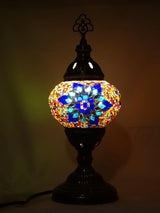 Tafellamp Merkloos - Turkse - Glas - Turquoise - 13cm