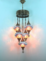 Hanglamp Merkloos - Turkse - Glas - 5 Bollen