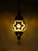 Hanglamp Merkloos - Turkse - Mozaïek - Wit - 19cm