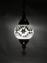 Hanglamp Merkloos - Turkse - Mozaïek - Wit - 19cm