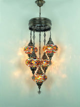 Hanglamp Merkloos - Turkse - Glas - 5 Bollen
