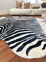 Vloerkleed Halay - 4m Zebraprint Leder