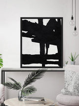 Wandpaneel Jacob Baden - Zwart - 53x63x3cm