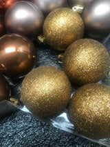 Kerstbal De Max - Kunststof - Goudkleurig - 5cm