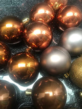 Kerstbal De Max - Kunststof - Goudkleurig - 5cm