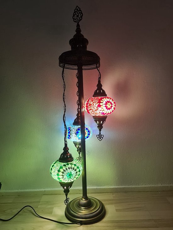 Staande Lamp De Max - Turkse - 3 Bollen