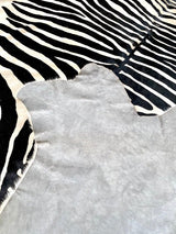 Vloerkleed Halay - 4m Zebraprint Leder