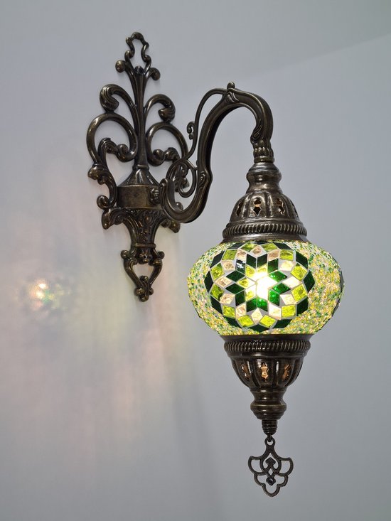 Wandlamp Halay - Turkse - Mozaïek - 16cm