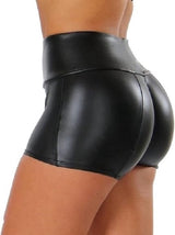 Luxe Latex Hotpants Dames De Max - Luxe - Zwart