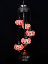 Staande Lamp De Max - Turkse - Mozaïek - Oranje - 5 Bollen