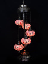 Staande Lamp De Max - Turkse - Mozaïek - Oranje - 5 Bollen