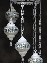 Hanglamp De Max - Turkse - Mozaïek - Bruin - 7 Bollen
