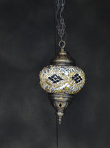 Hanglamp Merkloos - Turkse - Mozaïek - Wit - 19cm